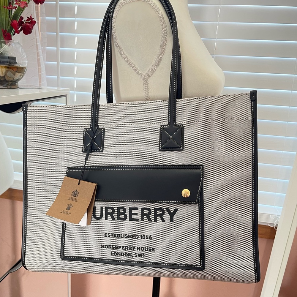 Burberry Freya tote shoulder bag.